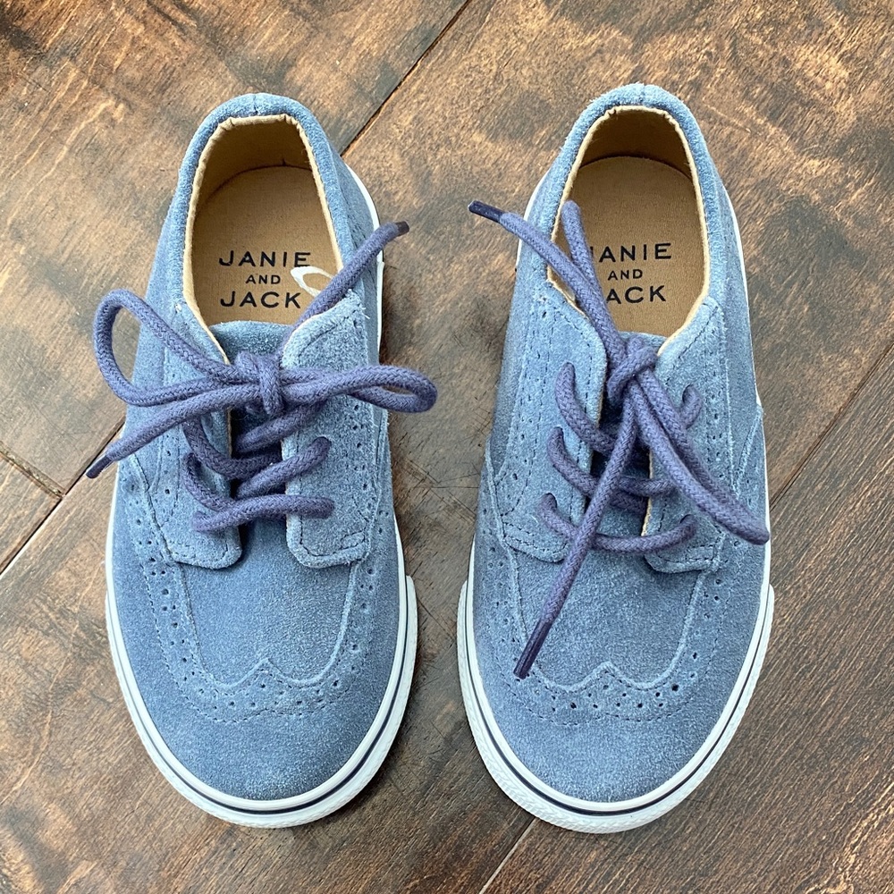 Janie and Jack Suede Wingtip Sneaker